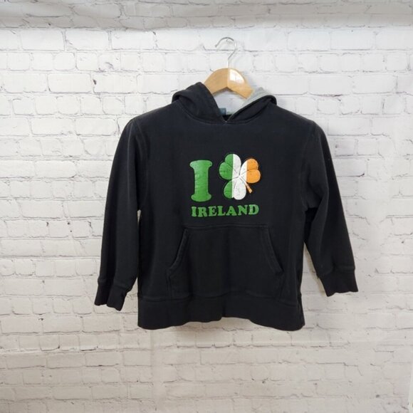 Old Navy I Love Ireland Shamrock Black Sweatshirt Hoodie 6 St. Patrick's… - Picture 1 of 4